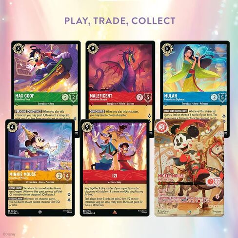 RAVENSBURGER DISNEY LORCANA TCG: DECK للاعب الفردي الأسطوري-AMBER & SAPPHIRE | إشراك اللعب | أكثر من 200 أعمال فنية ديزني الأصلية | مثالي للأعمار 8+ in Kuwait