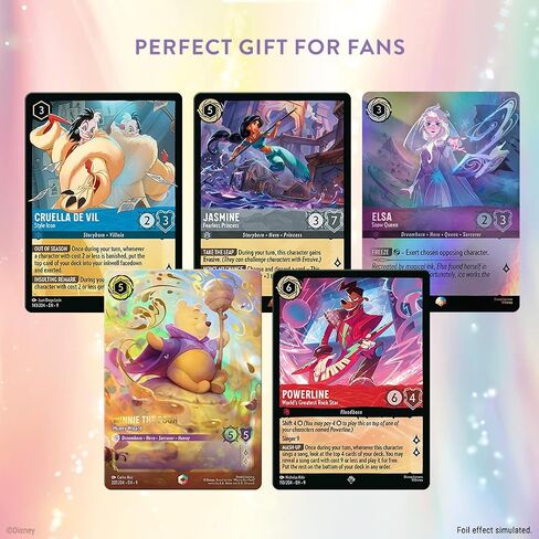 RAVENSBURGER DISNEY LORCANA TCG: DECK للاعب الفردي الأسطوري-AMBER & SAPPHIRE | إشراك اللعب | أكثر من 200 أعمال فنية ديزني الأصلية | مثالي للأعمار 8+ in Kuwait