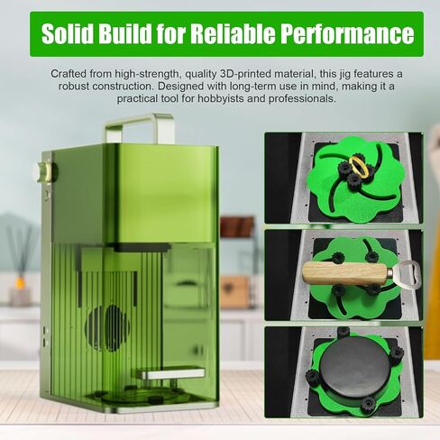 Adjustable Self-Centering Jig for xTool F1 Laser – Precise Alignment, Cover-Down Use, Stable Engraving on Various Materials (0.4"-3.15") in Saudi Arabia