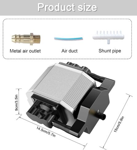 OMATAT Air Assist for Laser Cutter and Engraver, 54 L/Min (856GPH) Strong Airflow Air Assist for La-ser Cutting and Laser Engraving, Remove Smoke, Low Noise Air Assist Pump with Adjustable Knob in Saudi Arabia