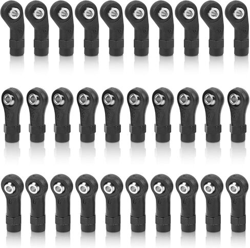 30PCS RC RING ROD نهايات ، أجزاء ترقية RC خفيفة الوزن ، نورر كرة ربطة الترباس لسيارة RC 1/10 ، الأسود in Kuwait