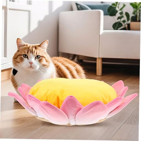 Plush Lotus Cat Sofa Bed Soft and Mostral Non Pet Cushion للقطط والكلاب متعددة الاستخدام in Saudi Arabia