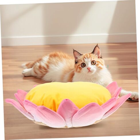 Plush Lotus Cat Sofa Bed Soft and Mostral Non Pet Cushion للقطط والكلاب متعددة الاستخدام in Saudi Arabia