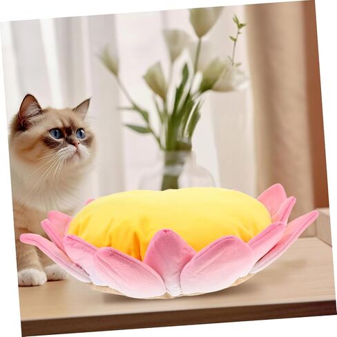 Plush Lotus Cat Sofa Bed Soft and Mostral Non Pet Cushion للقطط والكلاب متعددة الاستخدام in Saudi Arabia