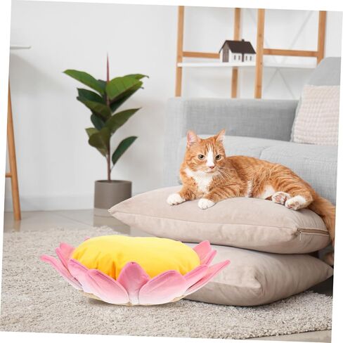 Plush Lotus Cat Sofa Bed Soft and Mostral Non Pet Cushion للقطط والكلاب متعددة الاستخدام in Saudi Arabia