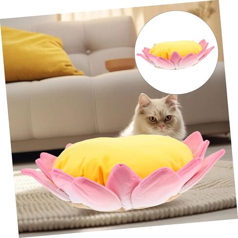 Plush Lotus Cat Sofa Bed Soft and Mostral Non Pet Cushion للقطط والكلاب متعددة الاستخدام in Saudi Arabia