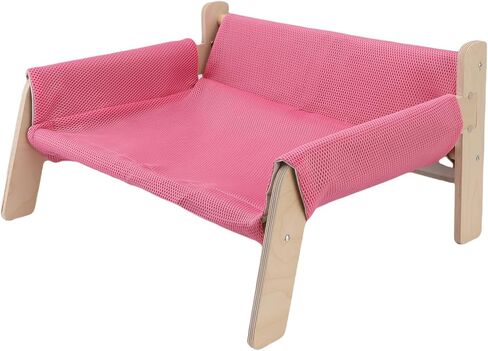 SUNGOOYUE Wooden Cat Sofa, Elevated Cat Couch Stable Structure Cat Sofa Bed for Home for Lounging and Scratching in Saudi Arabia