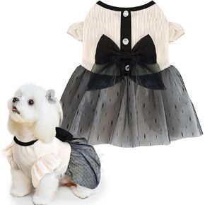 فستان الكلب ، كلب الأميرة الأميرة بوبنسا فستان للكلاب أنثى ، الكلاب فساتين للقطط الصغيرة فتاة الربيع جرو الصيف (x-small) in Kuwait