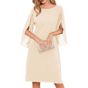 GRACE KARIN Womens Chiffon Dresses Flutter Sleeve Party Wedding Cocktail Dress Size 8-20 in Kuwait