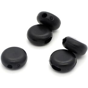 100pcs قابلة للتعديل القابلة للتعديل القناع الإبزيم القسيمة منظم الحبل السود للرجال النساء دبوس خنق الخنق متينة للرياضة في الهواء الطلق والحماية اليومية in Kuwait
