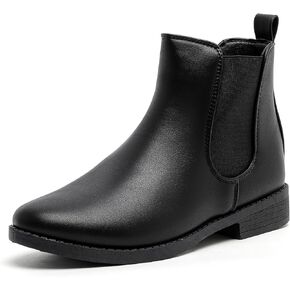 MEMON Women's Chelsea Boots Slip-on Fashion Low Heeled Booties for Women Casual Comfortable Black Ankle Booties Shoes in Kuwait