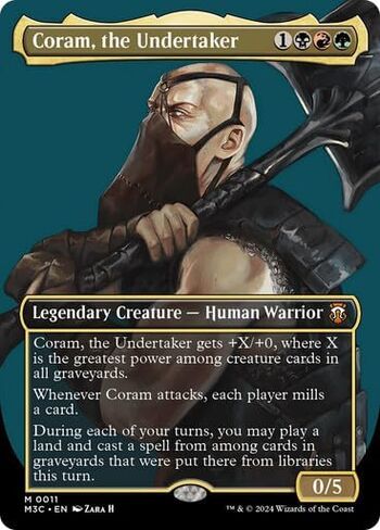 Generic Coram, The Undertaker (Borderless) (011) Mtg in Saudi Arabia