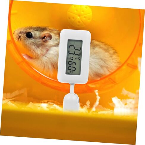BESTonZON Leopard Gecko Tank Thermometer Digital Reptile Thermohygrometer Large Screen Indoor Humidity Measurement Suction Cup Accurate Temperature Monitoring for Healthy Pets in Saudi Arabia