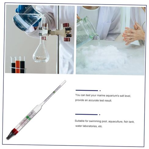Unomor 1set Hydrometer Tester with Graduated Cylinder for Accurate Sea Water Measurement for Aquariums and Seafood Tanks in Saudi Arabia