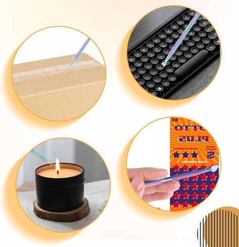 3pcs أداة خدش معدنية ، اليانصيب المعدني ، كاشطات الفولاذ المقاوم للصدأ لتذاكر اليانصيب ، وبطاقات الهدايا ، والملصقات ، والملصق ، وأداة الخدش متعددة الاستخدامات (الذهب ، والفضة ، وألوان متعددة) in Saudi Arabia