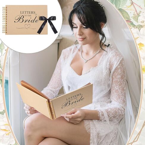 رسائل إلى The Bride Scrapbook Doolbook Book Memory Book ألبوم ألبوم مع أشرطة أقلام زهرة وملصقات 40 صفحة in Saudi Arabia
