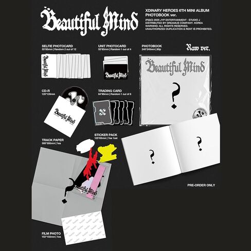 Xdinary -Heroes - الألبوم المصغر السادس [Beautiful Mind] (Photobook - Raw ver.) in Kuwait