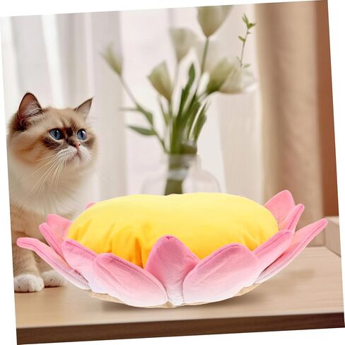Totority Small Lotus Cat Couch Bed Non-Slip 3D Pet Mat Comfortable Cozy for Indoor Use in Saudi Arabia