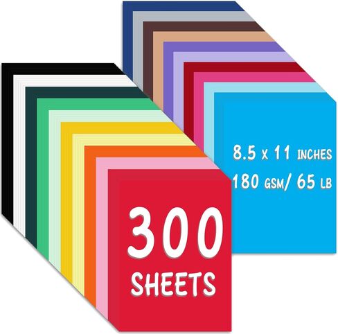 40 ورقة 8.5 "× 11" بطاقة ملونة 180 GSM 65 LB بطاقة الطابعات ، 20 ألوان متنوعة ورقة البناء للبطاقات البريدية الحرف اليدوية البطاقات المصنوعة يدويا in Kuwait