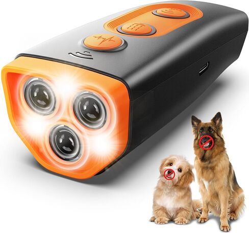ELRINA Dog Bark Deterrent Devices, Bark Shield for Dogs, Variable Frequency Ultrasonic Anti Barking Device, Training Safe & Effective Pet Corrector to Stop Barking, Digging, Fight, Bad Behavior in Saudi Arabia