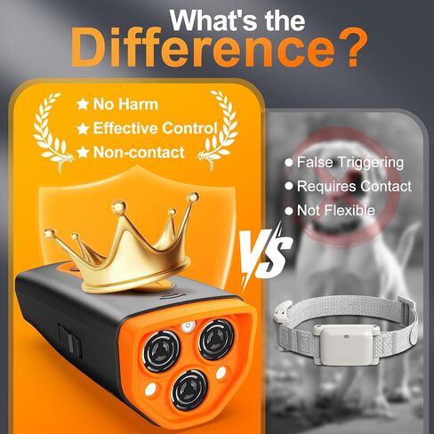 ELRINA Dog Bark Deterrent Devices, Bark Shield for Dogs, Variable Frequency Ultrasonic Anti Barking Device, Training Safe & Effective Pet Corrector to Stop Barking, Digging, Fight, Bad Behavior in Saudi Arabia
