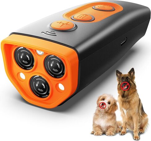 ELRINA Dog Bark Deterrent Devices, Bark Shield for Dogs, Variable Frequency Ultrasonic Anti Barking Device, Training Safe & Effective Pet Corrector to Stop Barking, Digging, Fight, Bad Behavior in Saudi Arabia