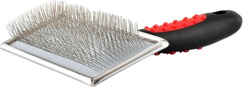 Jeffers Pet Double Sided Grooming Slicker Brush for Dogs, Cats, Puppies – Flexible Head with Stainless Steel Pins – Detangler Tool for Mats, Loose Fur, Shedding – Home or Professional Use - Large in Saudi Arabia