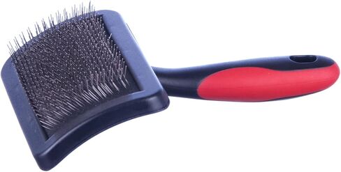 Jeffers Pet Double Sided Grooming Slicker Brush for Dogs, Cats, Puppies – Flexible Head with Stainless Steel Pins – Detangler Tool for Mats, Loose Fur, Shedding – Home or Professional Use - Large in Saudi Arabia