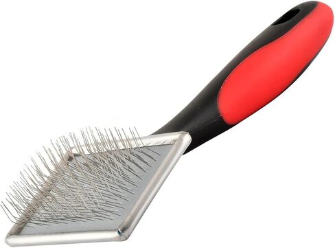 Jeffers Pet Double Sided Grooming Slicker Brush for Dogs, Cats, Puppies – Flexible Head with Stainless Steel Pins – Detangler Tool for Mats, Loose Fur, Shedding – Home or Professional Use - Large in Saudi Arabia