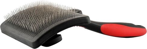 Jeffers Pet Double Sided Grooming Slicker Brush for Dogs, Cats, Puppies – Flexible Head with Stainless Steel Pins – Detangler Tool for Mats, Loose Fur, Shedding – Home or Professional Use - Large in Saudi Arabia