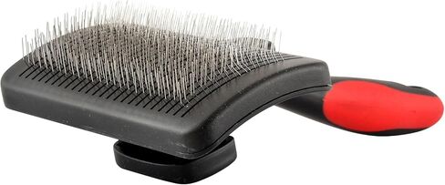 Jeffers Pet Double Sided Grooming Slicker Brush for Dogs, Cats, Puppies – Flexible Head with Stainless Steel Pins – Detangler Tool for Mats, Loose Fur, Shedding – Home or Professional Use - Large in Saudi Arabia