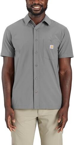 Carhartt Men's Force Sun Defender Relaxed Fit Lightweight Short-Sleeve Shirt in Saudi Arabia