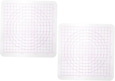 VILLCASE 2pcs Transparent Acrylic Clay Boards with Rounded Corners for Easy Sculpting and Rolling Clay for Projects Schools and Home Use in Saudi Arabia