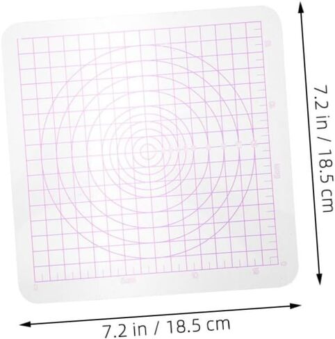 VILLCASE 2pcs Transparent Acrylic Clay Boards with Rounded Corners for Easy Sculpting and Rolling Clay for Projects Schools and Home Use in Saudi Arabia