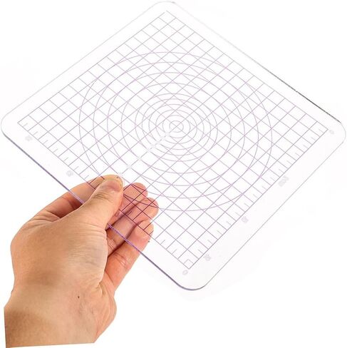 VILLCASE 2pcs Transparent Acrylic Clay Boards with Rounded Corners for Easy Sculpting and Rolling Clay for Projects Schools and Home Use in Saudi Arabia