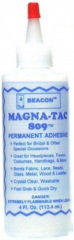 BEACON Magna-Tac 809 Permanent Adhesive - Trusted Fabric Glue for Fashion Design and Quick Clothing Repairs, 4-Ounce in Saudi Arabia