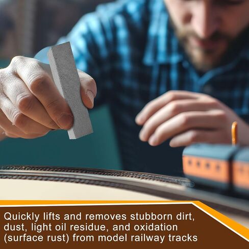 Patelai 2 Pack Train Track Cleaner Railroad Cloying Block Eraser for Model Ho n Scale Train Track Association in Saudi Arabia