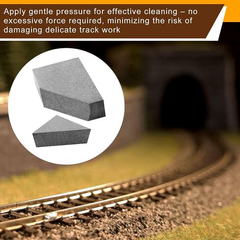 Patelai 2 Pack Train Track Cleaner Railroad Cloying Block Eraser for Model Ho n Scale Train Track Association in Saudi Arabia