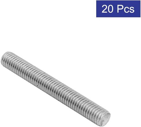 uxcell M6 x 50mm 304 Stainless Steel Fully Threaded Rod Bar Studs Hardware 20 Pcs in Saudi Arabia