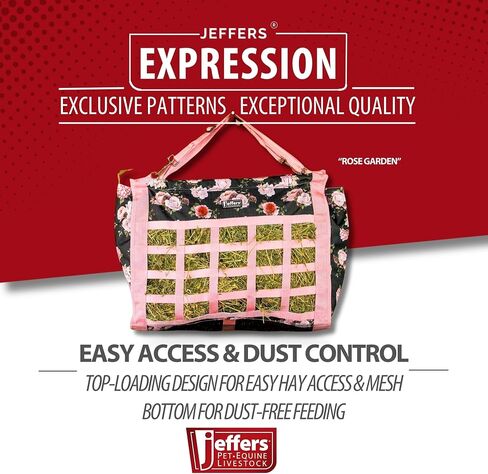 تعبير Jeffers تمدد حقيبة القش التغذية للماشية - وحدة تغذية قش مقاومة للماء 600D للخيول والماشية والماعز والأغنام ، وتصميم التحميل العلوي مع القاع الشبكي ، والأساسيات الزراعية ، وحديقة الورد in Saudi Arabia
