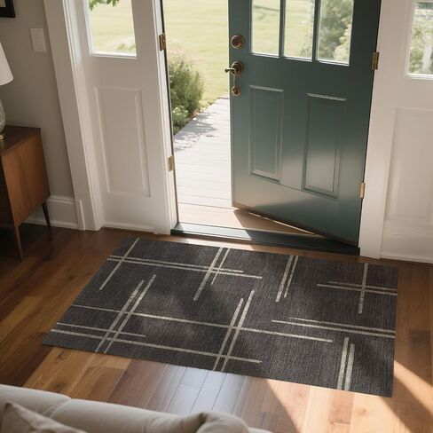 Office Chair Mat for Hardwood Floor & Carpet, 47" x 35" Decorative Desk Chair Mat, Anti-Slip Computer Chair Carpet for Study Room, Bedroom, or Living Room, Noise Reduction & Floor Protector Rug in Kuwait