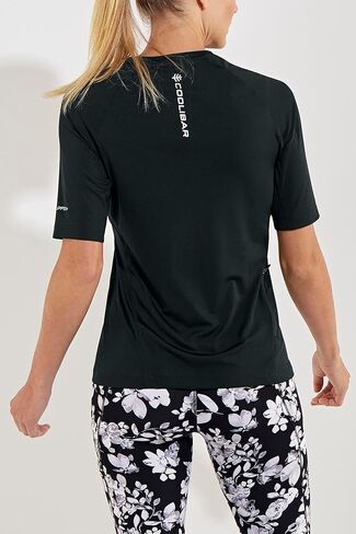 Coolibar UPF 50+ Women's Devi Short Sleeve Fitness T-Shirt - Sun Protective in Saudi Arabia