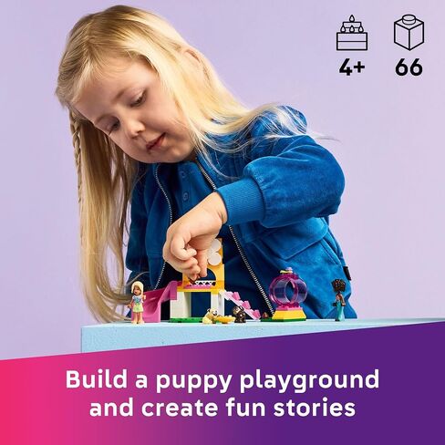 LEGO Friends Puppy Playground Pretend Play Building Toy - Creative Storytelling Playset for Girls & Boys, Ages 4+ - Includes 3 Dog Toys, & 2 Minidolls - Gift Idea for Birthdays & Pet Lovers - 42665 in Saudi Arabia