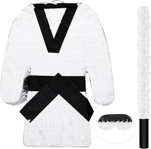 Maitys Martial Arts Piñata Ninja Piñata with Rod and Blindfold 15. 75 x 12 x 3. 5 Inches Karate Birthday Decorations Tae Kwon Do Warrior Party Supplies for Adults Game in Saudi Arabia