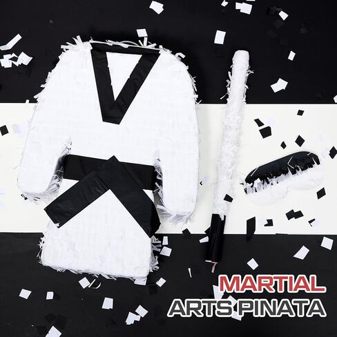 Maitys Martial Arts Piñata Ninja Piñata with Rod and Blindfold 15. 75 x 12 x 3. 5 Inches Karate Birthday Decorations Tae Kwon Do Warrior Party Supplies for Adults Game in Saudi Arabia