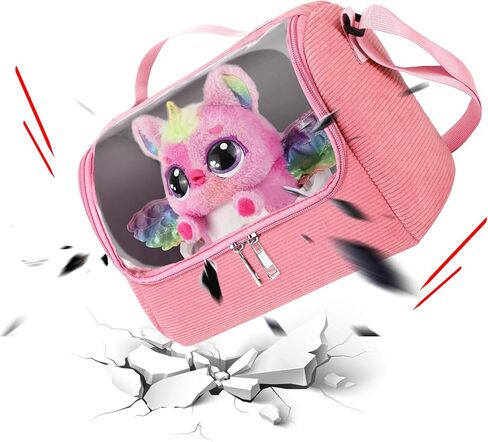 Carry Bag compatible with Hatchimals Alive Mystery Hatch, suitable for Pufficorn, Draggle, Tigrette (Pink) in Kuwait