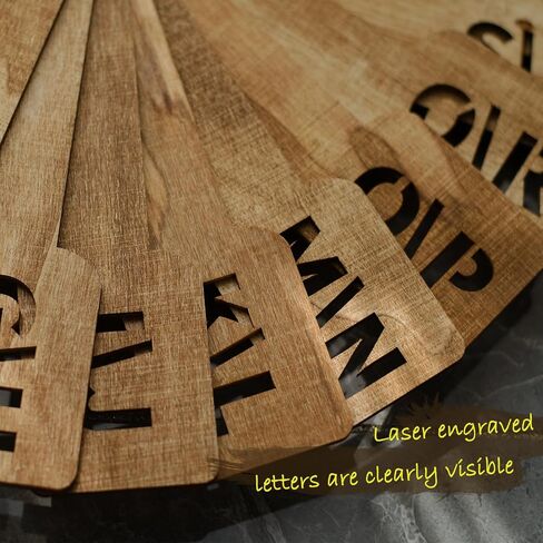 Vinyl Record Dividers with A-Z Alphabetical Tabs,13 Pieces Wooden Separater for LP Album Comic Book Filing Magazine Organizer in Home Library School Bookshelf in Saudi Arabia
