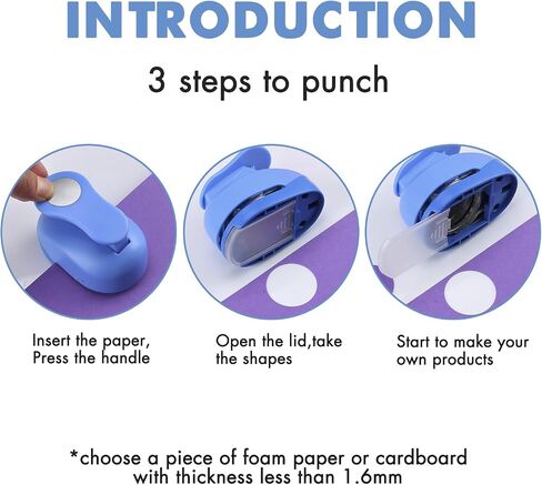 LOONENG 2 Inch Circle Paper Punch - Create Perfect Circles for Handmade Craft Projects - Ideas for Scrapbooking, Card Making, DIY Photo Albums, Gift Tags, Homemade Confetti in Kuwait