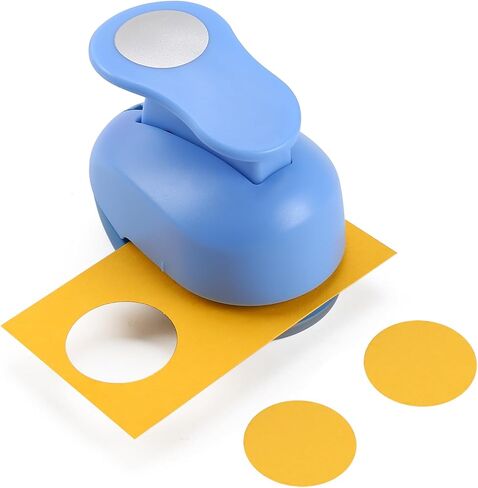 LOONENG 2 Inch Circle Paper Punch - Create Perfect Circles for Handmade Craft Projects - Ideas for Scrapbooking, Card Making, DIY Photo Albums, Gift Tags, Homemade Confetti in Kuwait