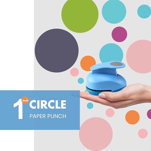 LOONENG 2 Inch Circle Paper Punch - Create Perfect Circles for Handmade Craft Projects - Ideas for Scrapbooking, Card Making, DIY Photo Albums, Gift Tags, Homemade Confetti in Kuwait